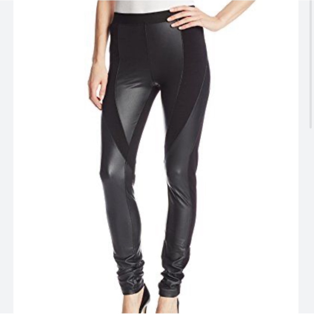 BCBG Max Azria Mixed Media Leggings